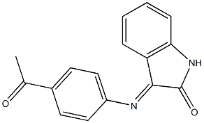  3-[(4-acetylphenyl)imino]-1H-indol-2-one