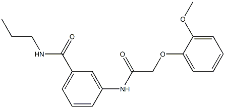 3-{[2-(2-methoxyphenoxy)acetyl]amino}-N-propylbenzamide