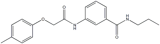3-{[2-(4-methylphenoxy)acetyl]amino}-N-propylbenzamide