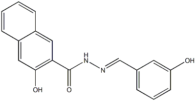 3-hydroxy-N'-[(E)-(3-hydroxyphenyl)methylidene]-2-naphthohydrazide Structure