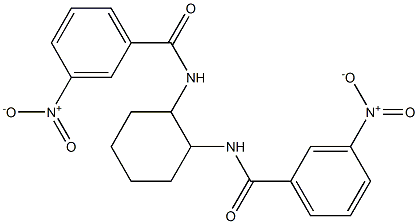 3-nitro-N-{2-[(3-nitrobenzoyl)amino]cyclohexyl}benzamide 化学構造式