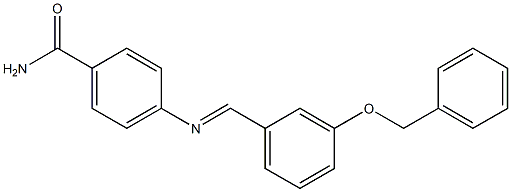  4-({(E)-[3-(benzyloxy)phenyl]methylidene}amino)benzamide