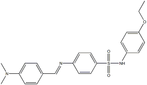 4-({(E)-[4-(dimethylamino)phenyl]methylidene}amino)-N-(4-ethoxyphenyl)benzenesulfonamide