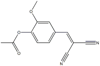 4-(2-cyano-3-nitrilo-1-propenyl)-2-methoxyphenyl acetate