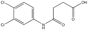 4-(3,4-dichloroanilino)-4-oxobutanoic acid Struktur