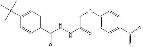 4-(tert-butyl)-N'-[2-(4-nitrophenoxy)acetyl]benzohydrazide Structure