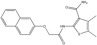  4,5-dimethyl-2-{[2-(2-naphthyloxy)acetyl]amino}-3-thiophenecarboxamide