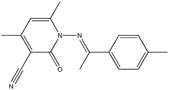 4,6-dimethyl-1-{[(E)-1-(4-methylphenyl)ethylidene]amino}-2-oxo-1,2-dihydro-3-pyridinecarbonitrile