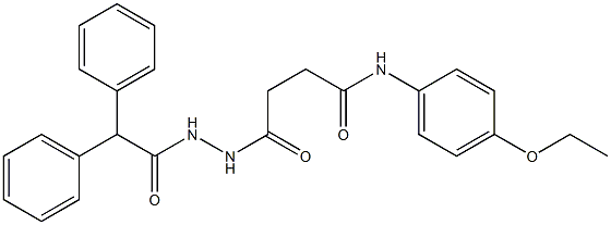  4-[2-(2,2-diphenylacetyl)hydrazino]-N-(4-ethoxyphenyl)-4-oxobutanamide