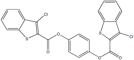 4-{[(3-chloro-1-benzothiophen-2-yl)carbonyl]oxy}phenyl 3-chloro-1-benzothiophene-2-carboxylate