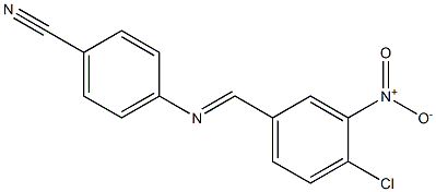 4-{[(E)-(4-chloro-3-nitrophenyl)methylidene]amino}benzonitrile