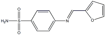 4-{[(E)-2-furylmethylidene]amino}benzenesulfonamide,,结构式
