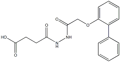 4-{2-[2-([1,1'-biphenyl]-2-yloxy)acetyl]hydrazino}-4-oxobutanoic acid