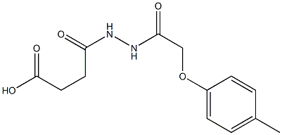 4-{2-[2-(4-methylphenoxy)acetyl]hydrazino}-4-oxobutanoic acid