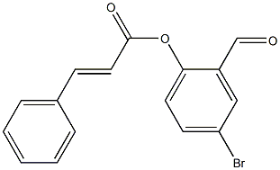 4-bromo-2-formylphenyl (E)-3-phenyl-2-propenoate Structure