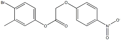 4-bromo-3-methylphenyl 2-(4-nitrophenoxy)acetate,,结构式