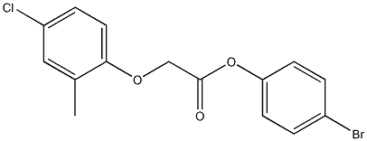 4-bromophenyl 2-(4-chloro-2-methylphenoxy)acetate,,结构式