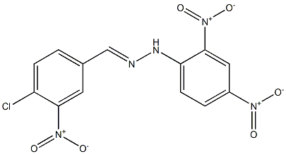 4-chloro-3-nitrobenzaldehyde N-(2,4-dinitrophenyl)hydrazone Structure