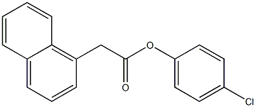 4-chlorophenyl 2-(1-naphthyl)acetate Structure