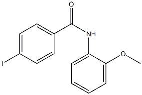 4-iodo-N-(2-methoxyphenyl)benzamide Struktur