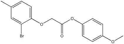  4-methoxyphenyl 2-(2-bromo-4-methylphenoxy)acetate