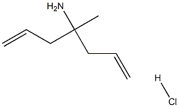 4-methyl-1,6-heptadien-4-amine hydrochloride Struktur