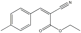 ethyl (Z)-2-cyano-3-(4-methylphenyl)-2-propenoate Structure