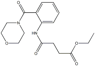 ethyl 4-[2-(4-morpholinylcarbonyl)anilino]-4-oxobutanoate|