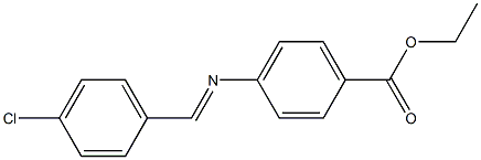 ethyl 4-{[(E)-(4-chlorophenyl)methylidene]amino}benzoate,,结构式