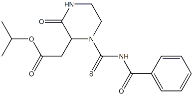 isopropyl 2-{1-[(benzoylamino)carbothioyl]-3-oxo-2-piperazinyl}acetate