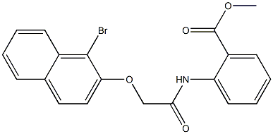 methyl 2-({2-[(1-bromo-2-naphthyl)oxy]acetyl}amino)benzoate