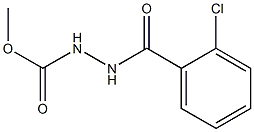 methyl 2-(2-chlorobenzoyl)-1-hydrazinecarboxylate,,结构式