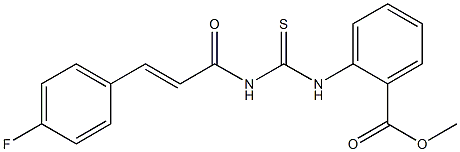 methyl 2-[({[(E)-3-(4-fluorophenyl)-2-propenoyl]amino}carbothioyl)amino]benzoate