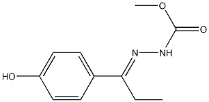 methyl 2-[(E)-1-(4-hydroxyphenyl)propylidene]-1-hydrazinecarboxylate