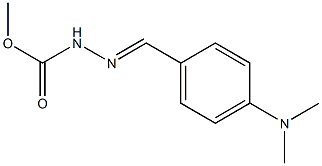 methyl 2-{(E)-[4-(dimethylamino)phenyl]methylidene}-1-hydrazinecarboxylate Structure