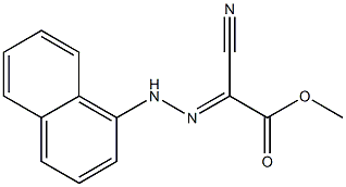 methyl 2-cyano-2-[(E)-2-(1-naphthyl)hydrazono]acetate Struktur