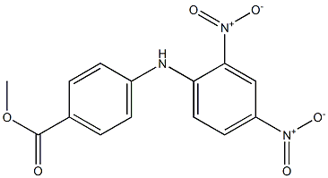 methyl 4-(2,4-dinitroanilino)benzoate 化学構造式