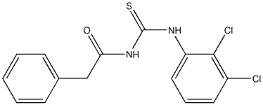 N-(2,3-dichlorophenyl)-N'-(2-phenylacetyl)thiourea Structure