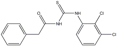 N-(2,3-dichlorophenyl)-N'-(2-phenylacetyl)thiourea 结构式