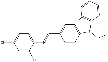2,4-dichloro-N-[(E)-(9-ethyl-9H-carbazol-3-yl)methylidene]aniline