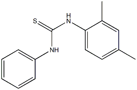 N-(2,4-dimethylphenyl)-N'-phenylthiourea Struktur