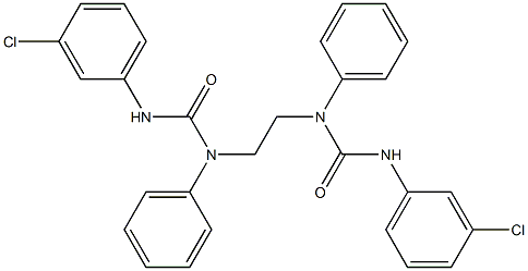 N-(2-{[(3-chloroanilino)carbonyl]anilino}ethyl)-N'-(3-chlorophenyl)-N-phenylurea Structure