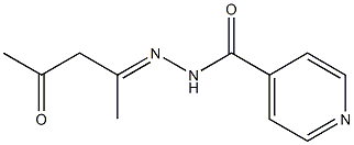 N'-[(E)-1-methyl-3-oxobutylidene]isonicotinohydrazide,,结构式