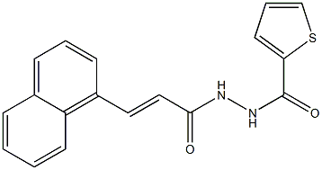 N'-[(E)-3-(1-naphthyl)-2-propenoyl]-2-thiophenecarbohydrazide 结构式