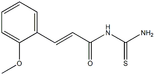 N-[(E)-3-(2-methoxyphenyl)-2-propenoyl]thiourea 结构式