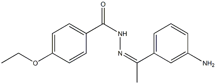 N'-[(Z)-1-(3-aminophenyl)ethylidene]-4-ethoxybenzohydrazide Structure