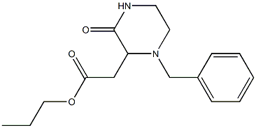 propyl 2-(1-benzyl-3-oxo-2-piperazinyl)acetate