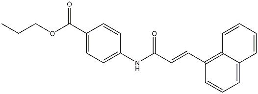 propyl 4-{[(E)-3-(1-naphthyl)-2-propenoyl]amino}benzoate