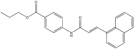 propyl 4-{[(E)-3-(1-naphthyl)-2-propenoyl]amino}benzoate|