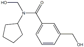 N-cyclopentyl-3-(dihydroxymethyl)benzamide Struktur